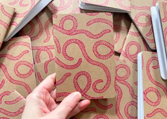 Worm Pattern Pocket Notebook