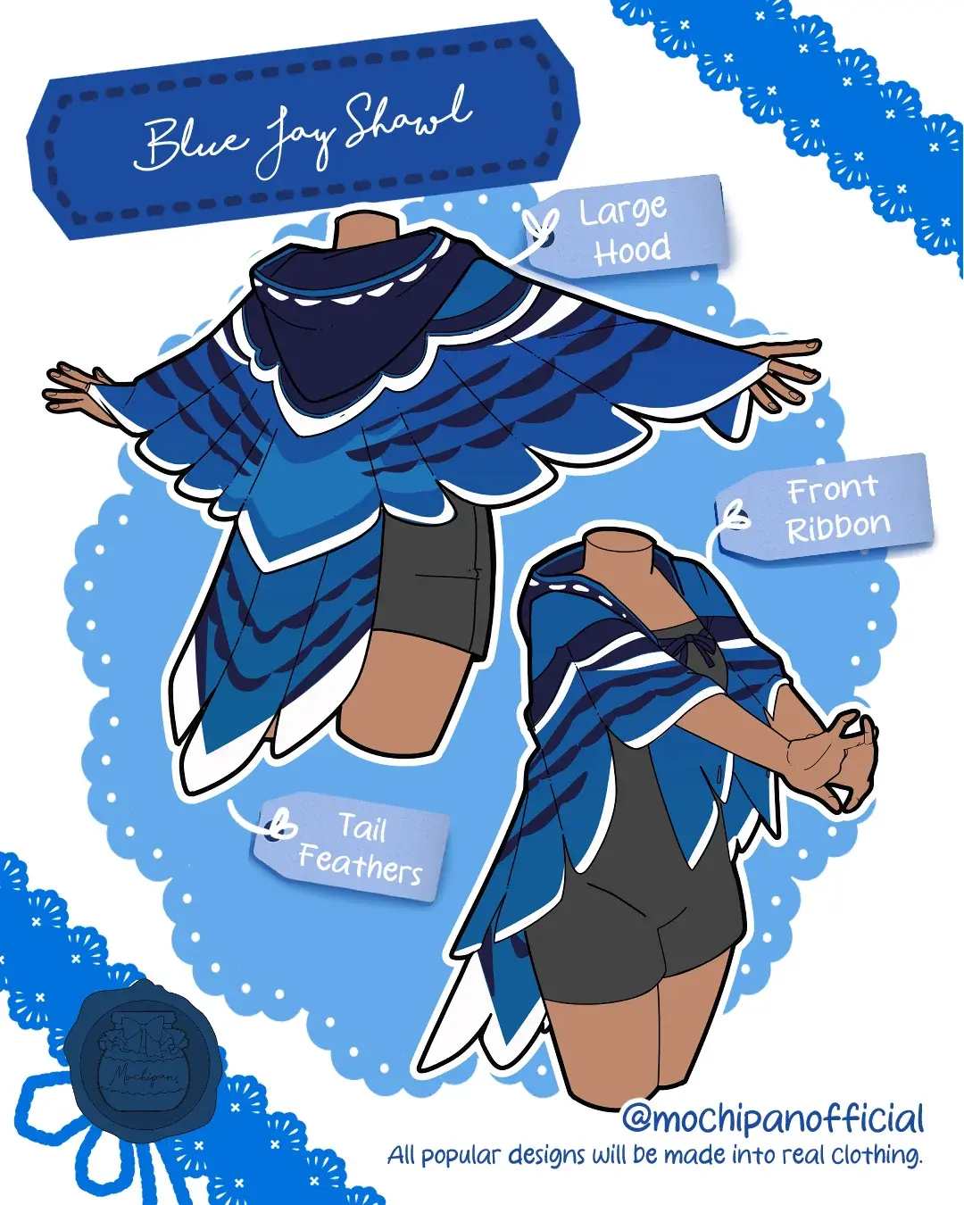 (Interest Check) Blue Jay Shawl