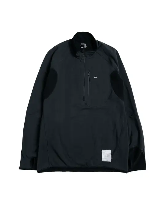 SATISFY FuzzFleece Half-Zip Black