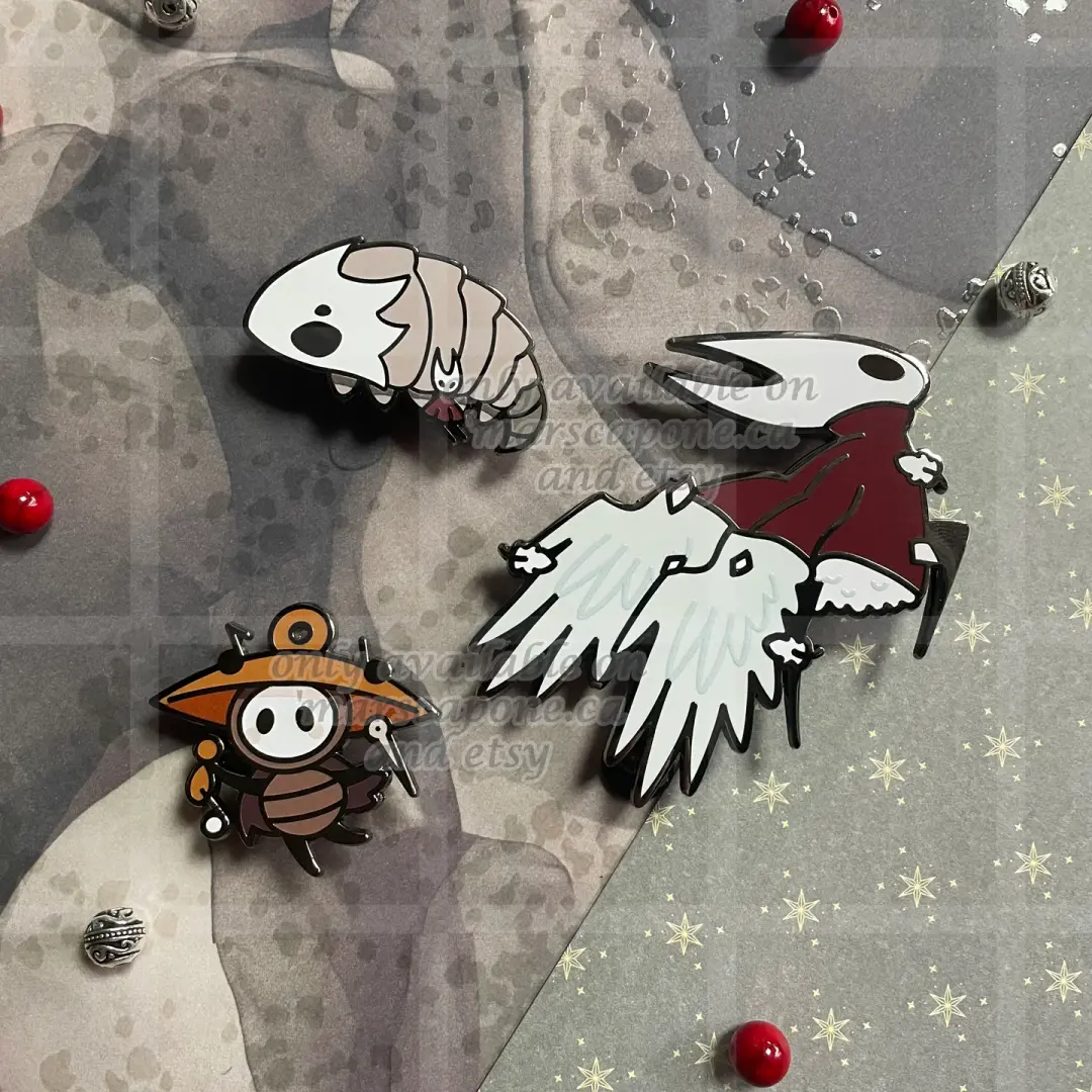 Silksong Enamel Pins