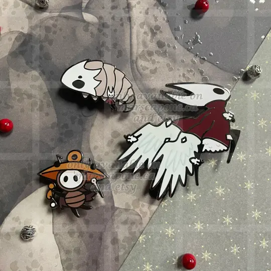 Silksong Enamel Pins