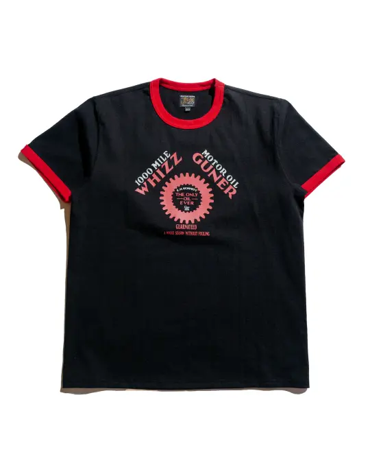 The Real McCoy's MC25016 Joe McCoy Tee / Whiz Gunner Black/Red