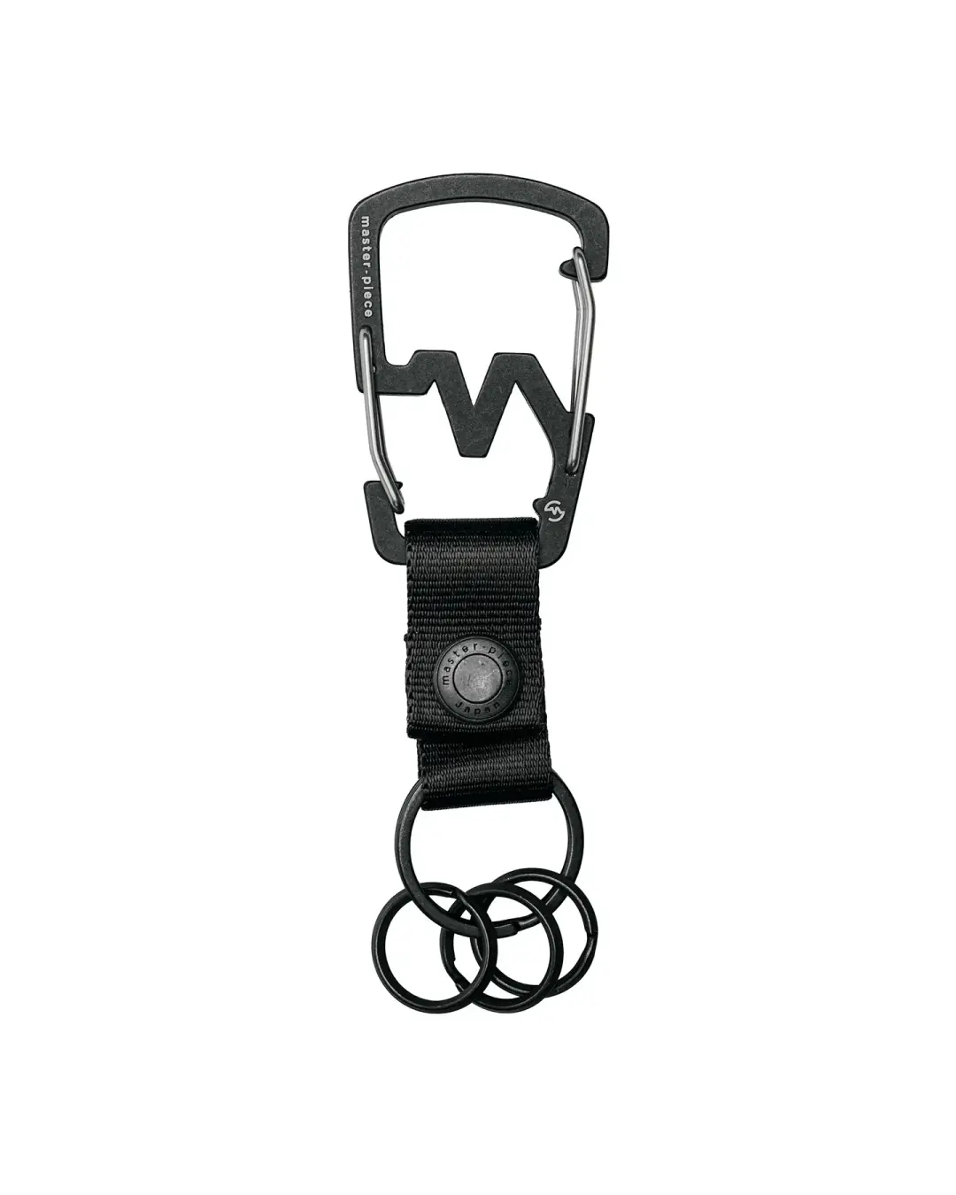 master-piece M-Carabiner Key Ring Key Chain Black
