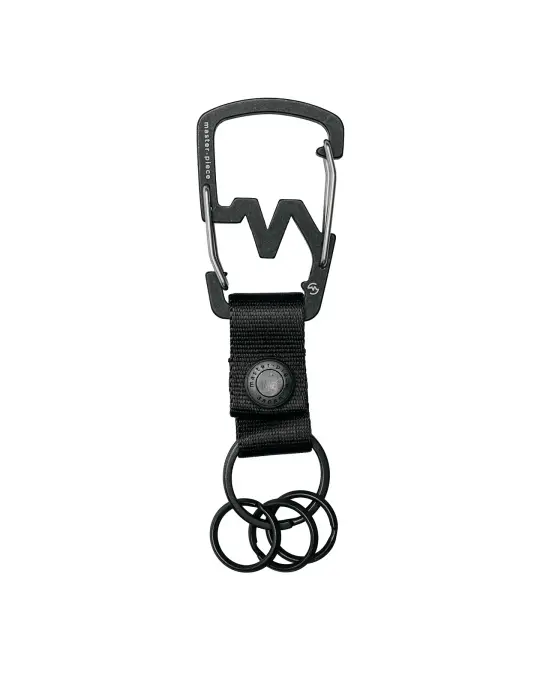 master-piece M-Carabiner Key Ring Key Chain Black