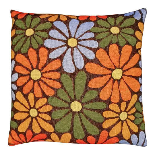 Flower Power Throw Pillowcase