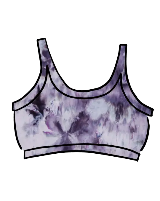 Longline Bra Limited Edition Haunted Haze Dye