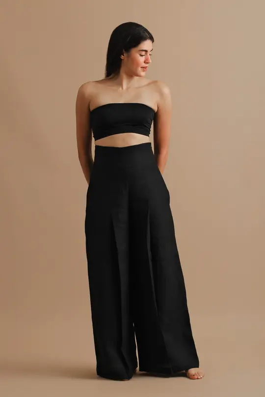 Lush Life Linen Flared Pants