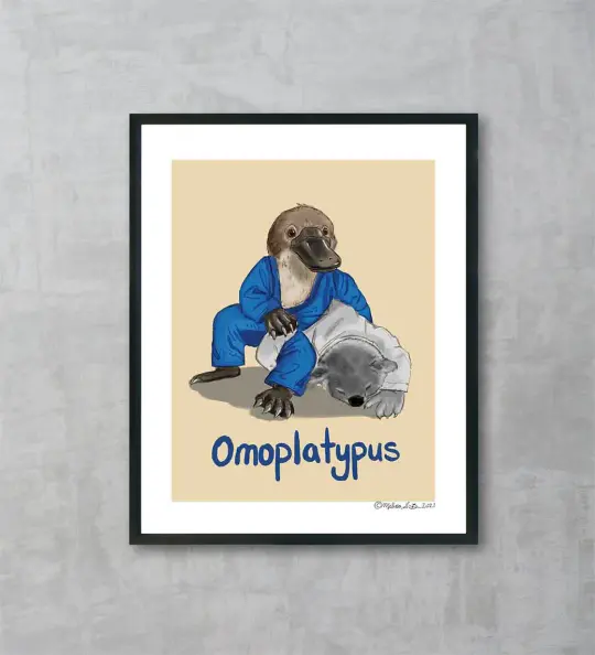 Omoplatypus - Jiu Jitsu Fine Art Print