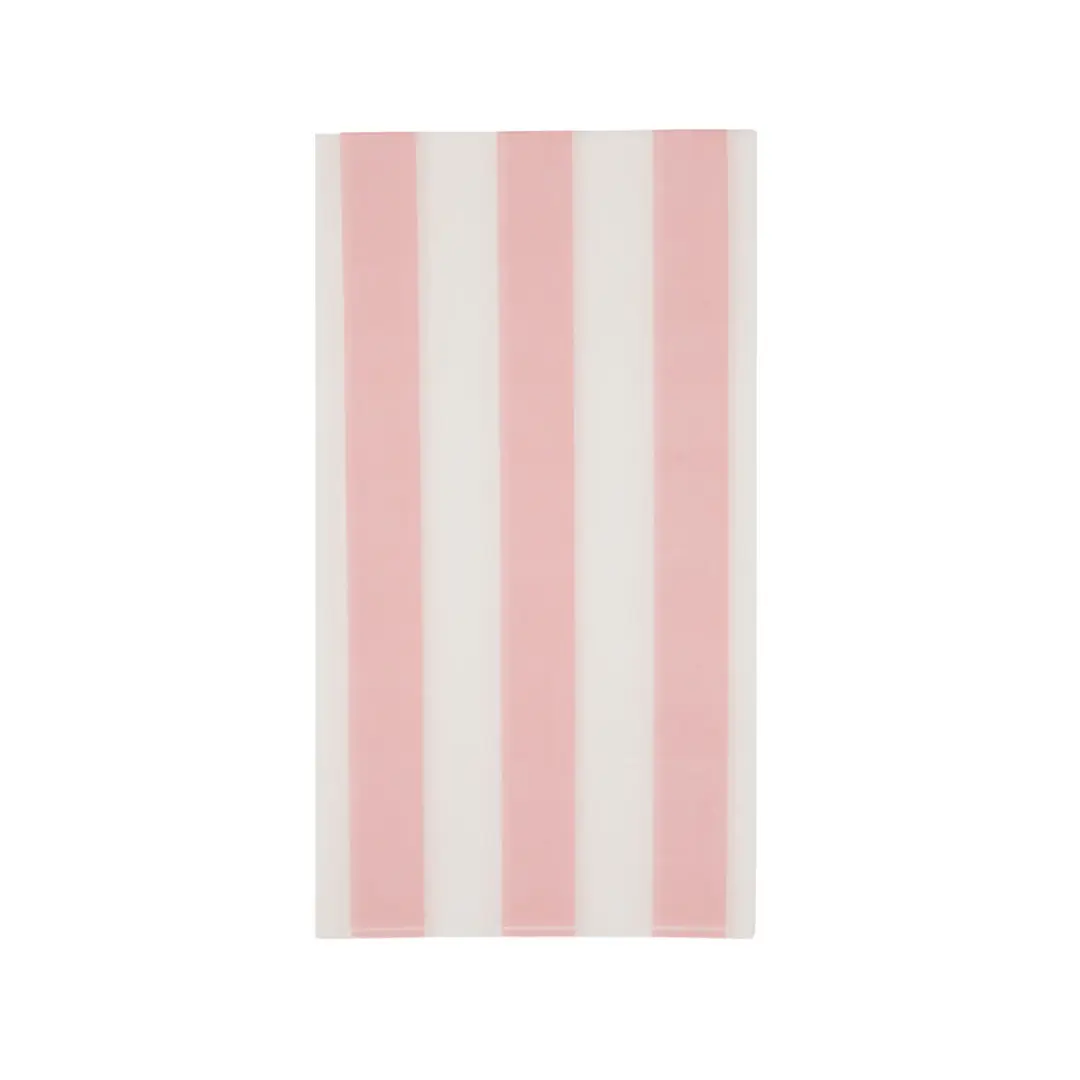 Petal Pink Cabana Stripe Guest Towels Napkins