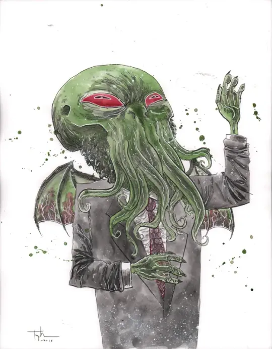 VOTE CTHULHU ORIGINAL ART