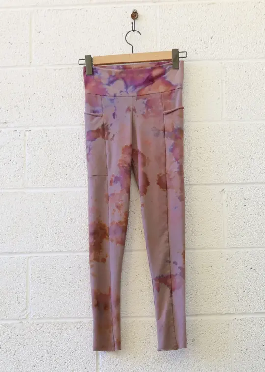 OOAK - Perfect Pockets Leggings  / S / Stretch Fleece / Ice Dye (42)