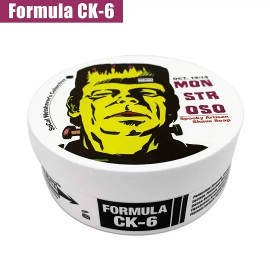 Monstroso Artisan Shaving Soap | Ultra Premium CK-6 Formula | 4 oz