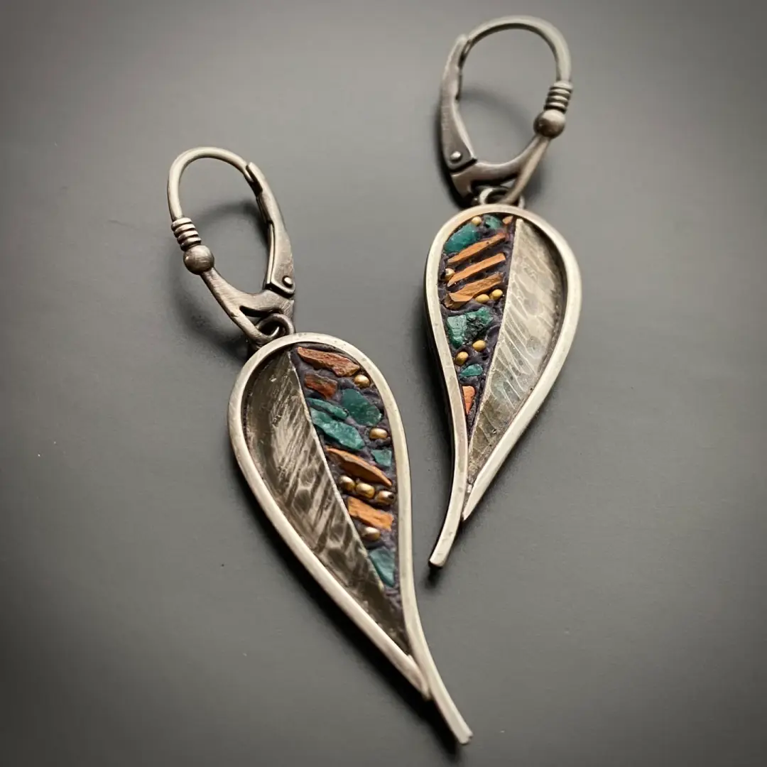 Aztec Feather Earrings