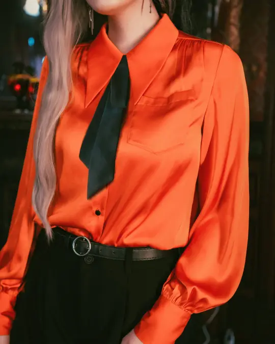 Suncrusher Button Down Shirt ft. Removable Bow