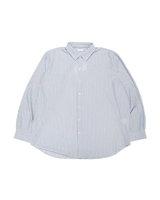 KANEMASA PHIL 46G Stripe Atmosphere Shirt Sax Black