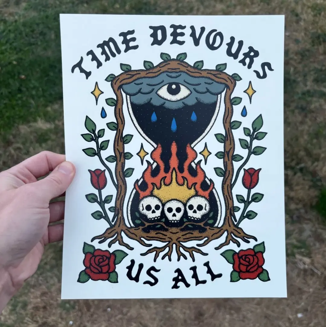 Time devours us all print