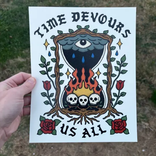Time devours us all print