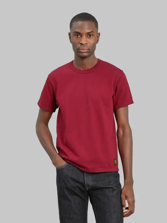 Deluxeware DXTS-00 12.5oz Heavyweight Loopwheeled T-Shirt Red