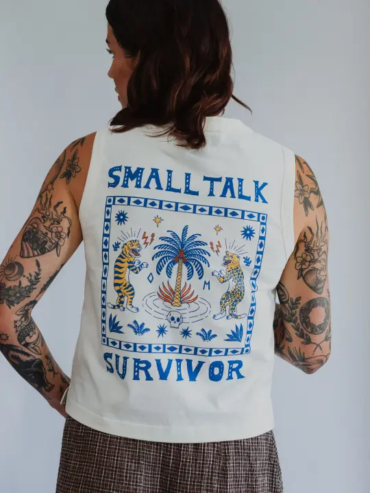 Small Talk Survivor Tank