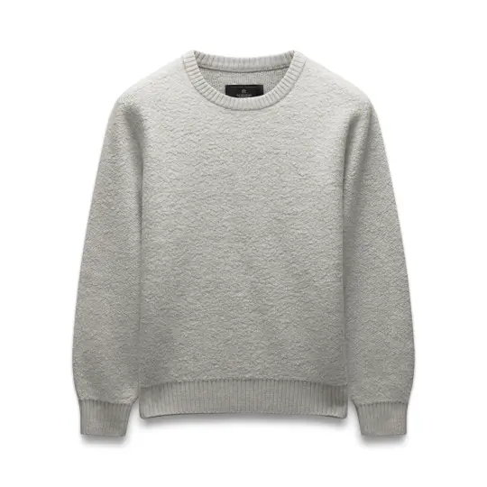 Textured Boucle Turf Crewneck