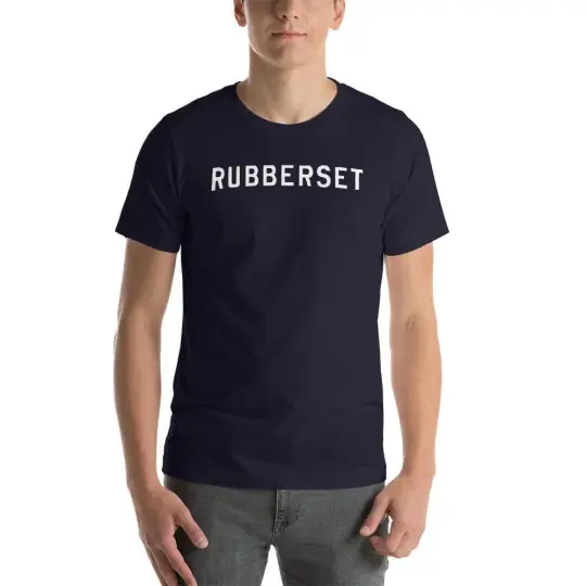 Rubberset Short-Sleeve Unisex Wet Shaving T-Shirt