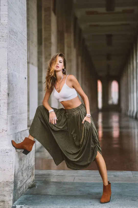 Cotton Pants Amisha Olive
