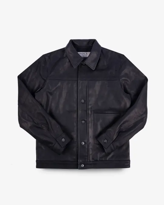 Iron Heart x Simmons Bilt Prairie Horsehide Type I Jacket - Black
