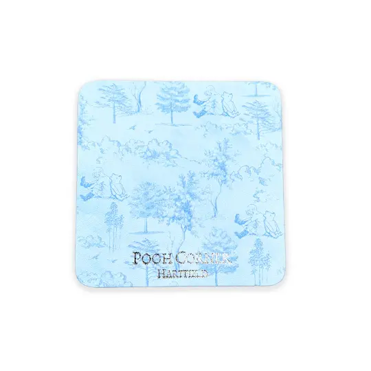 Pooh Corner Wood Print Coaster