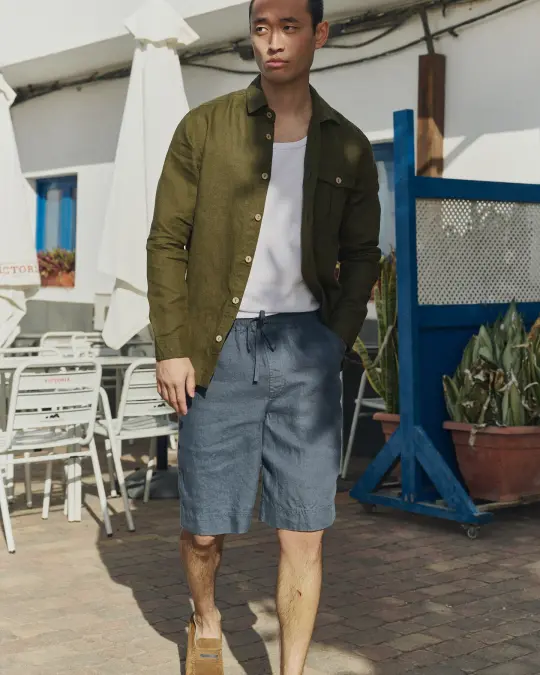 Men’s linen shorts BYRON