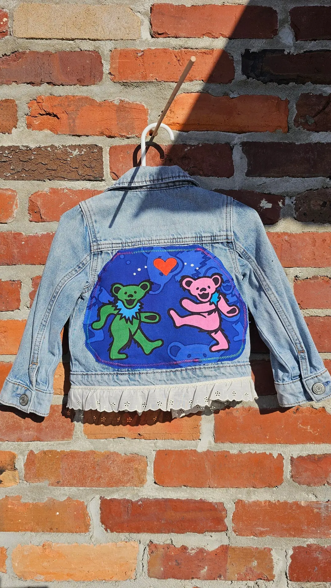 Grateful Dead Dancing Bears Denim Jacket size 2T