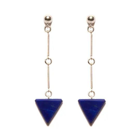 "CODA" Lapis Lazuli Sterling Silver Earrings
