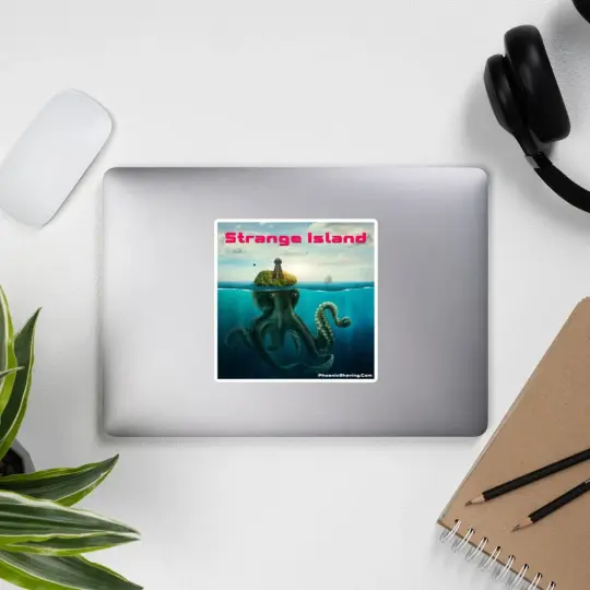 Strange Island Bubble-Free Vinyl Stickers | Available In 3 Sizes!