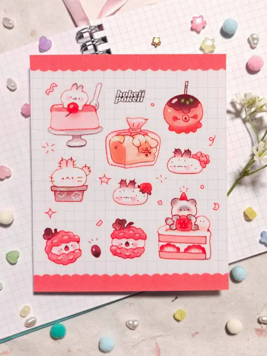 Munchie Friends Glossy Clear Sticker Sheet