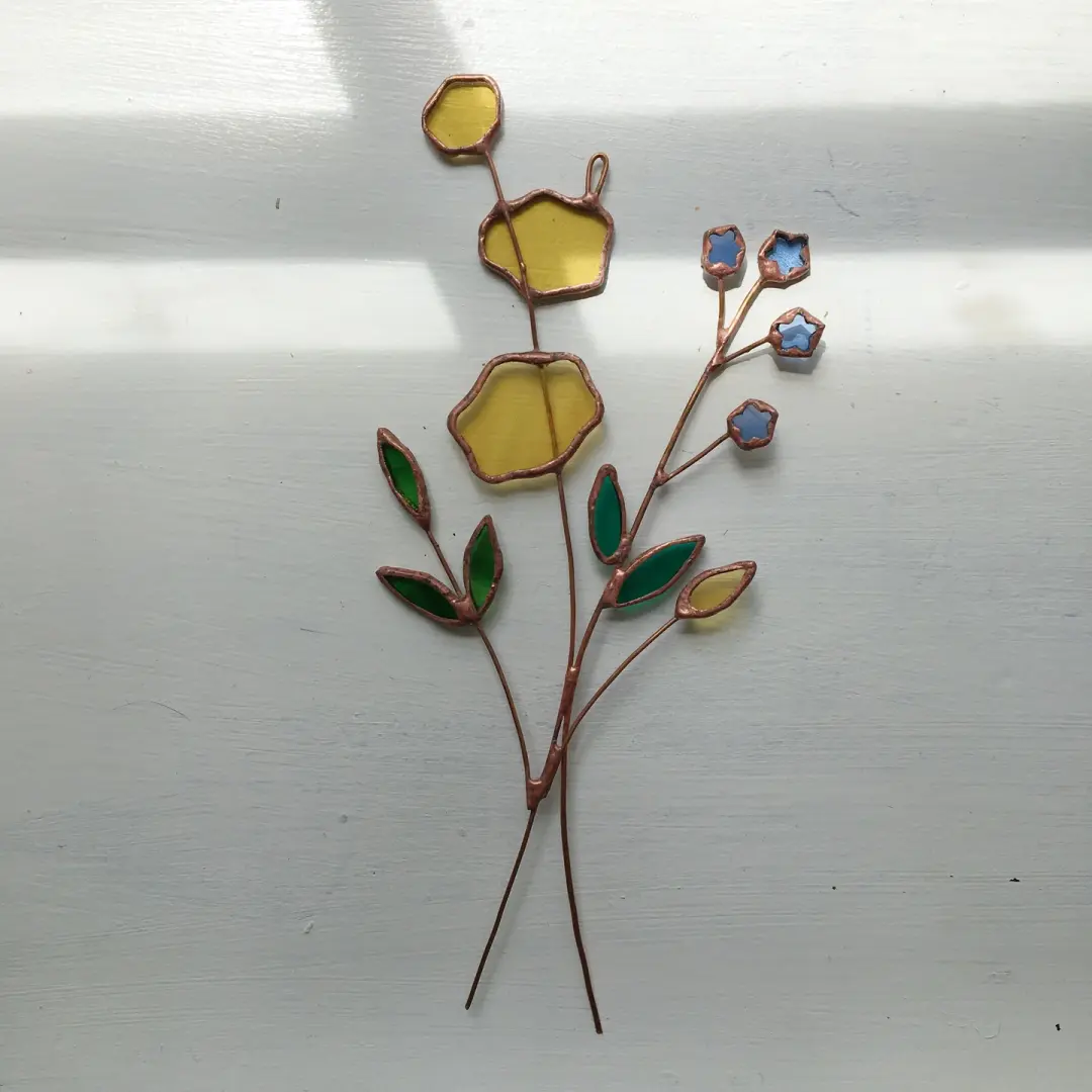 Yellow Flowers and Forget-Me-Not Posie