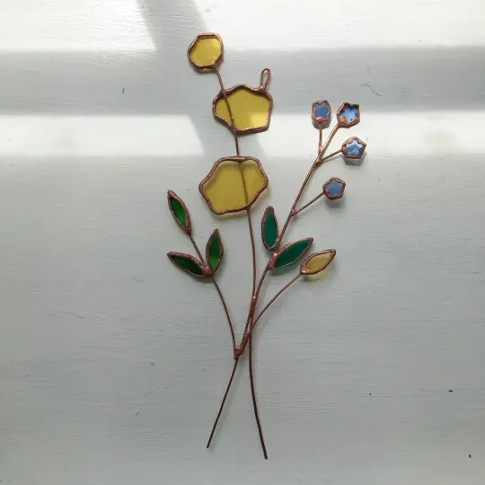 Yellow Flowers and Forget-Me-Not Posie