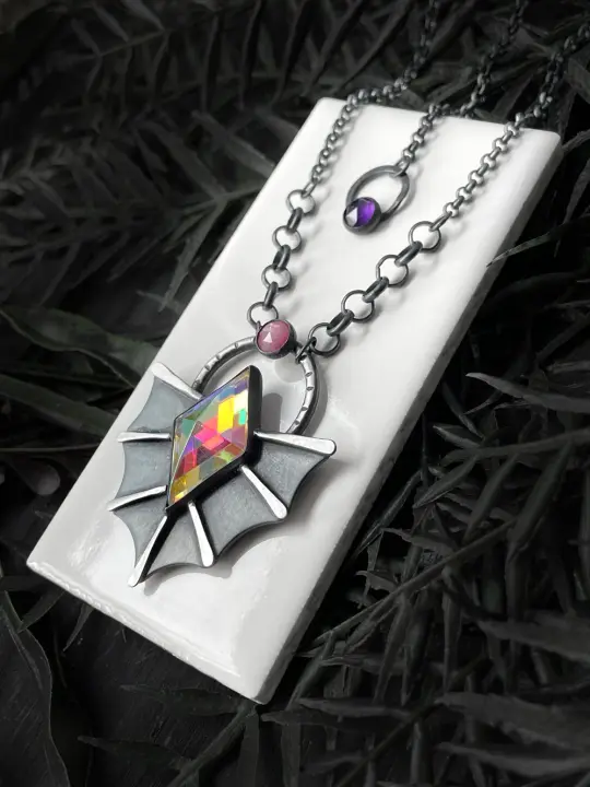 Psychedelic Vintage Glass Pendant