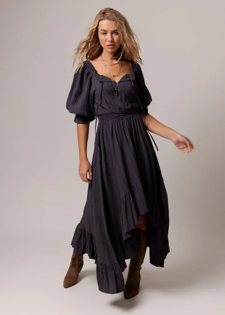 Gwenaelle Dress in Charcoal