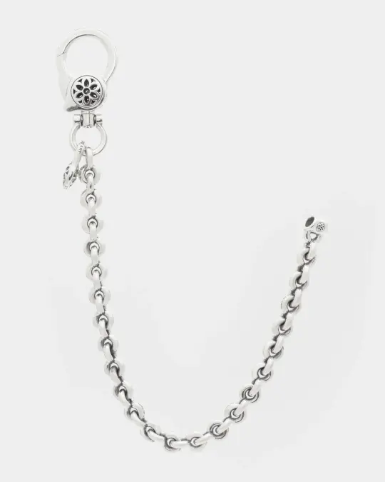 GOOD ART HLYWD Clip 8 Fin Link Wallet Chain Size B - Sterling Silver