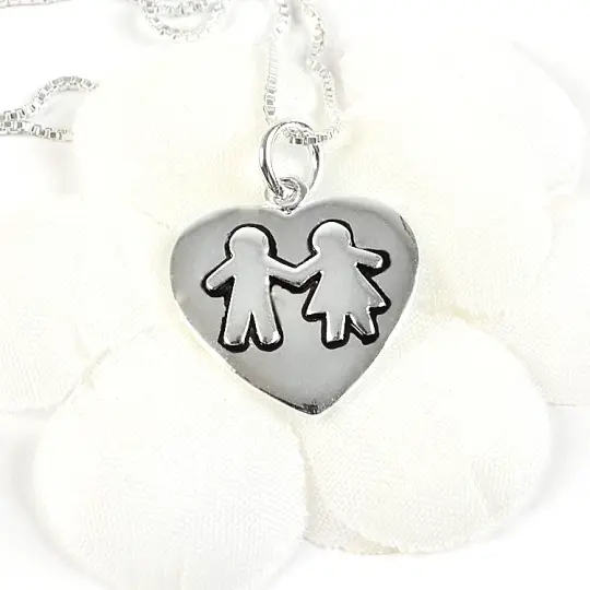 Sterling Silver Best Friends Pendant