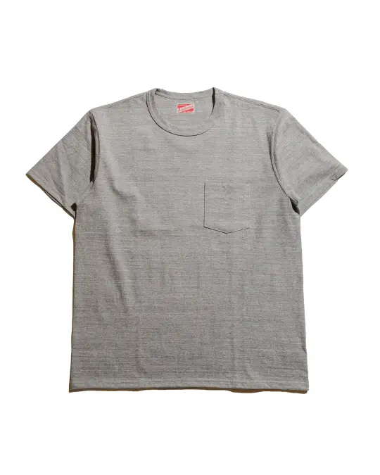 The Real McCoy's MC22006 Pocket Tee Gray