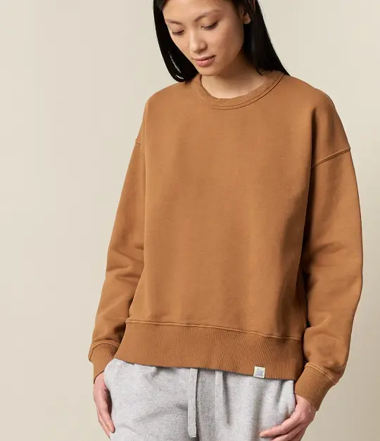 Vintage Fleece Cropped Sweatshirt