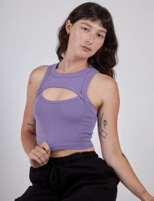 Porthole Tank - Faded Grape