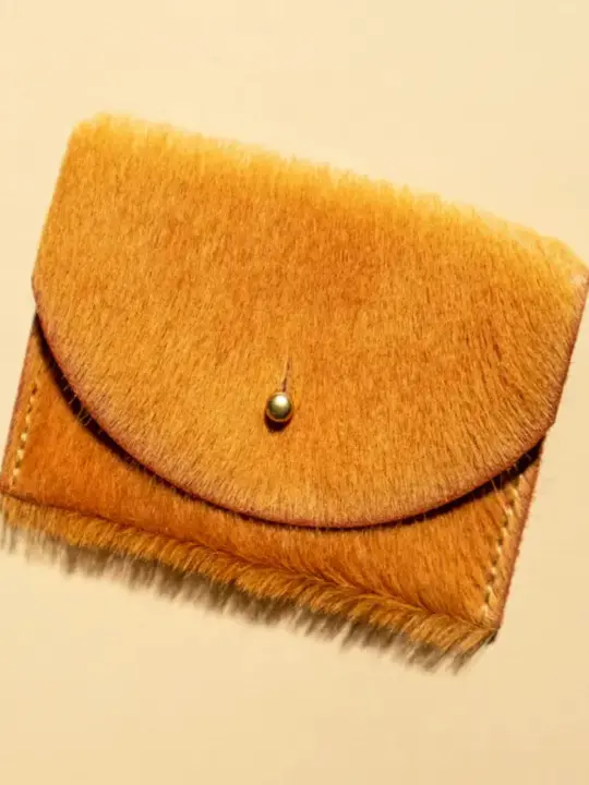 Cardholder - Butternut Hair On Hide