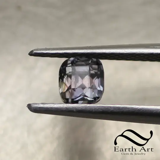 Unheated Tanzania Sapphire - Purple Cushion cut 0.91 ct