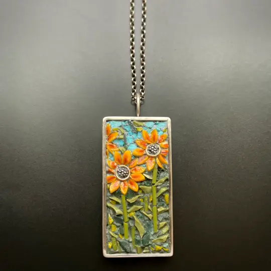Sunflower Field Pendant