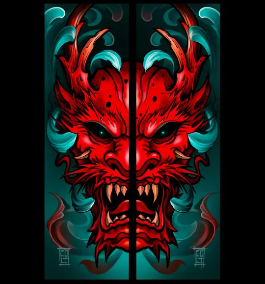 "Red Dragon"    print set by Sierra Colt