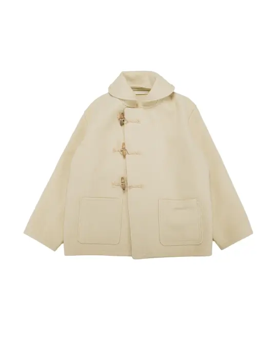 The Real McCoy's MJ25102 WWII British Fearnought Duffle Coat, ARP Ecru