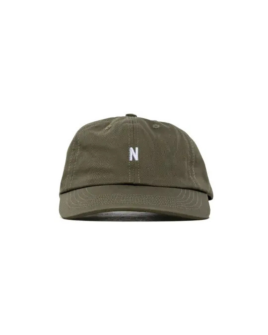 Norse Projects Twill Sports Cap Olive Night