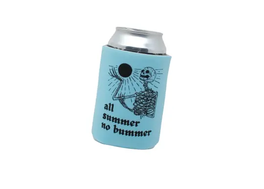 Blue Skeleton Can Holder