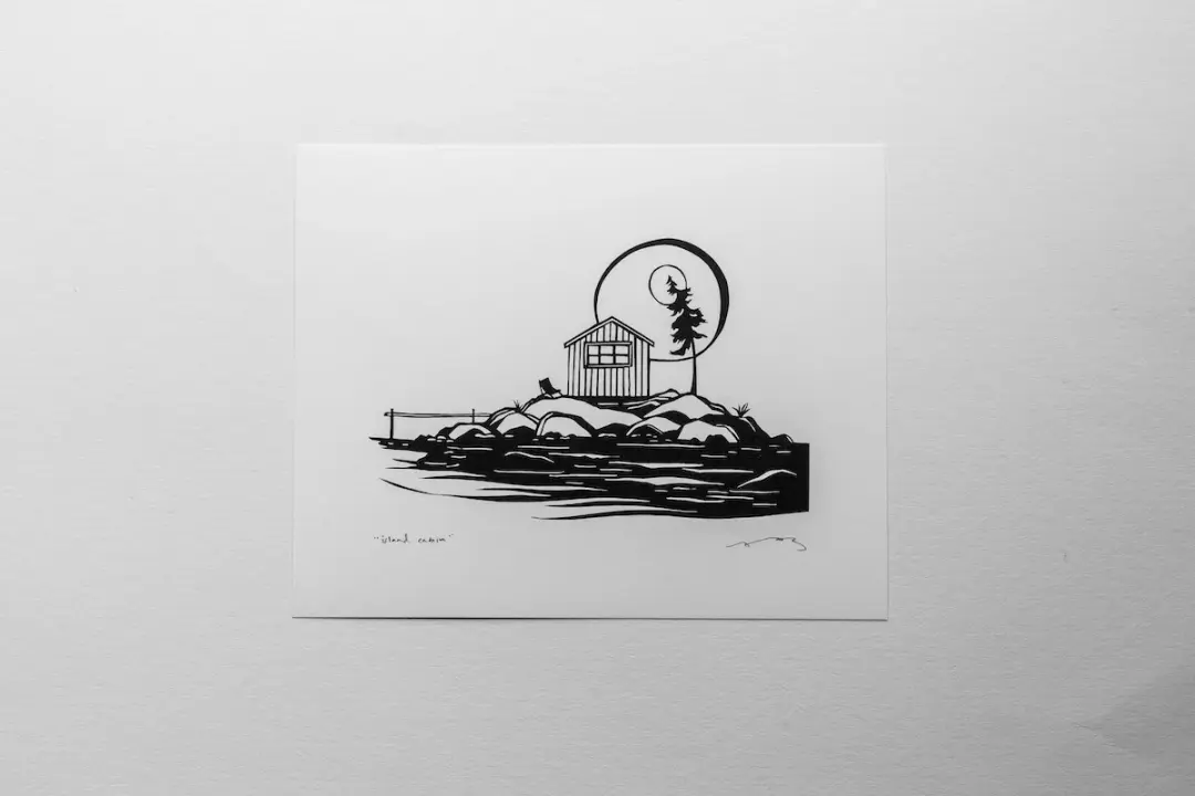 "Island Cabin" 8x10" print